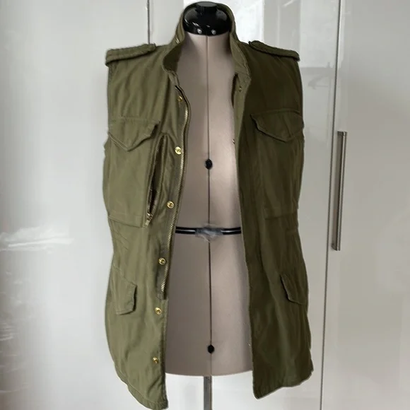 ZARA Women’s Vest Color-Khaki Size-Medium - Picture 6 of 6